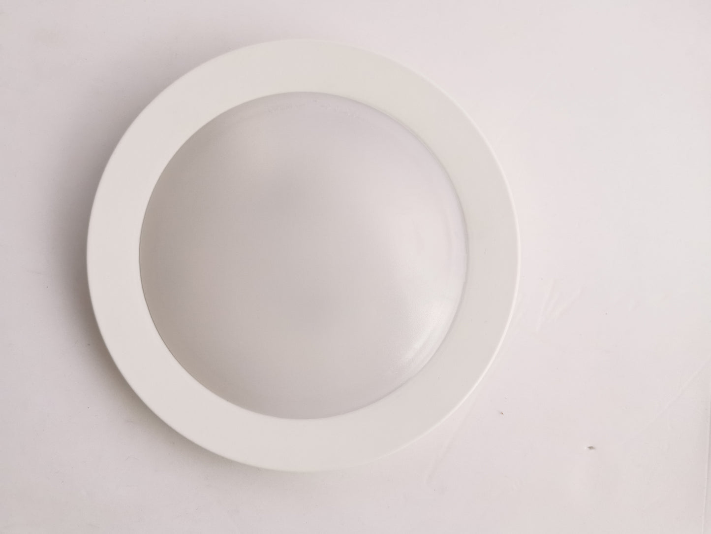 LED Flush Mount Ceiling Light,7.5",120V 12W 840LM(100W Incandescent Equivalent),Dimmable,3000K Warm White,ETL/JA8,Wet Location,White Finish